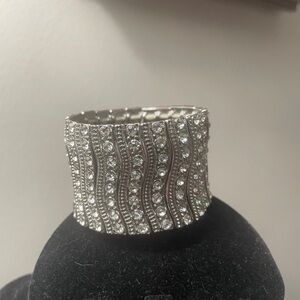 Vintage rhinestone 8 row stretch Bracelet